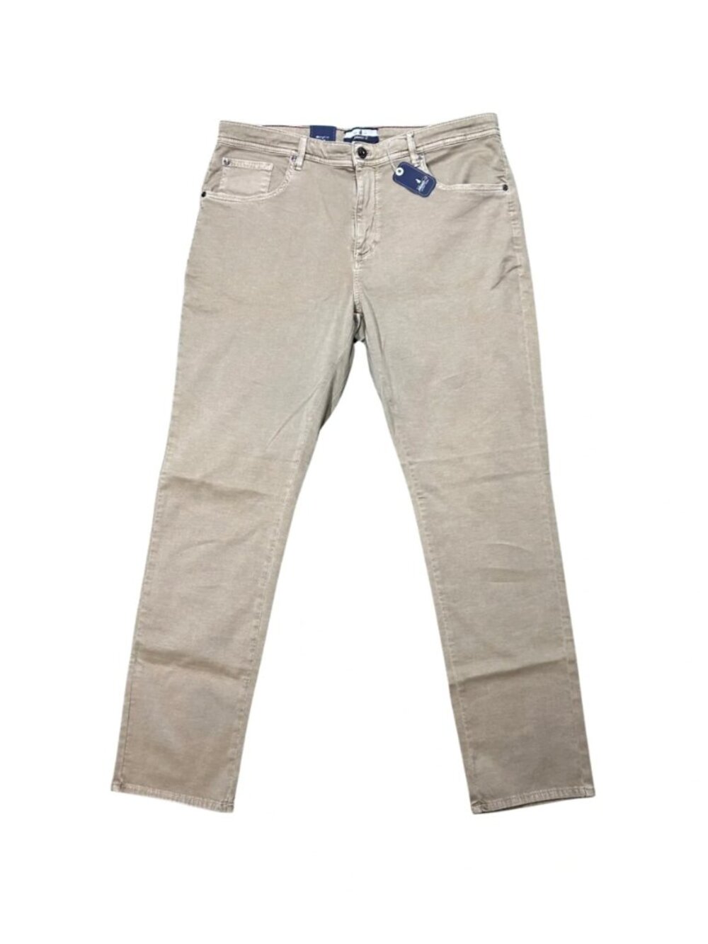 Johnnie-O Khaki Carmel Sateen Five-Pocket Pants Chino JMPA100050 NWT 35x32